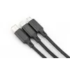 DIGITUS 3-in-1-latauskaapeli USB-A – Lightning + Micro-B + Type-C 1 m
