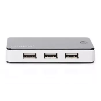 DIGITUS USB 2.0 7-porttinen keskitin musta (da-70222)