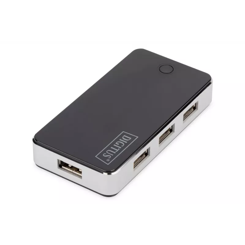 DIGITUS USB 2.0 7-porttinen keskitin musta (da-70222)