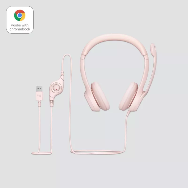 LOGITECH kuulokkeet - H390 - USB-A - rose
