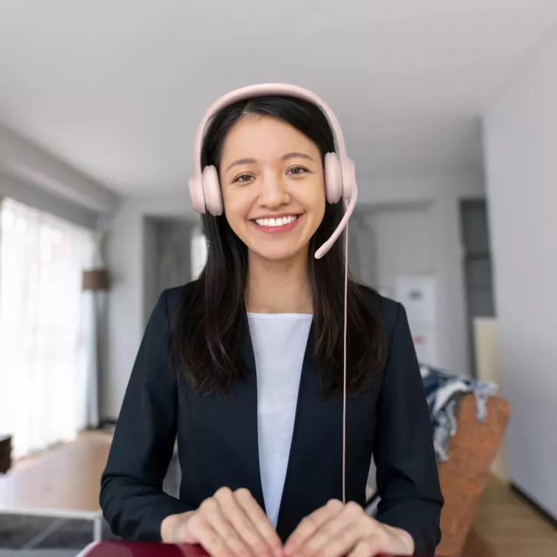 LOGITECH kuulokkeet - H390 - USB-A - rose