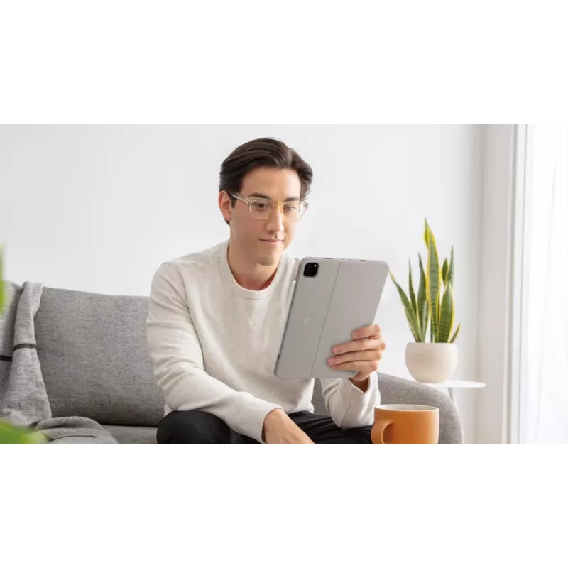 LOGITECH Combo Touch – sand iPad Pro 11 inch (1., 2., 3. gen.) – saksa – QWERTZ
