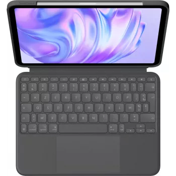 LOGITECH Combo Touch näppäimistökotelo - iPad Pro 11in M4/M5 - Graphit - Azerty ranska