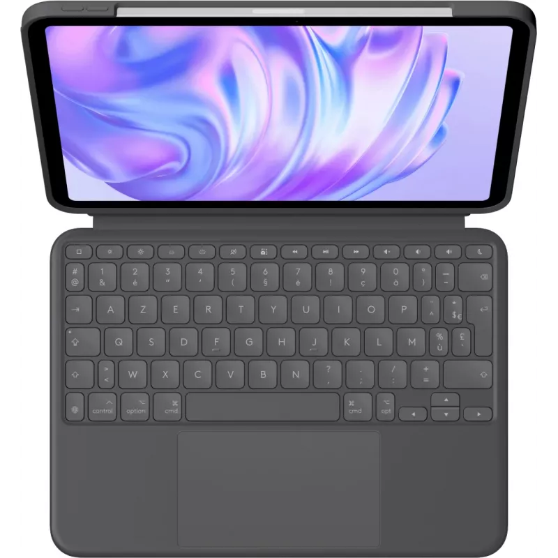 LOGITECH Combo Touch näppäimistökotelo - iPad Pro 11in M4/M5 - Graphit - Azerty ranska