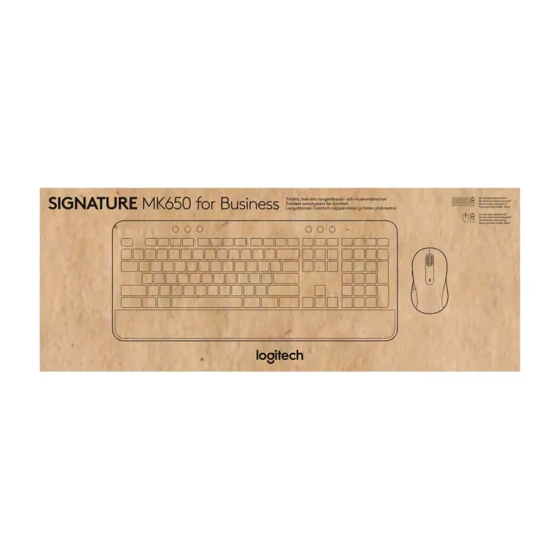 Logitech Signature MK650 Combo for Business – langaton näppäimistö ja hiiri täysikokoinen