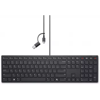 DELL KB525C Office USB QWERTZ German musta näppäimistö