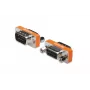 DIGITUS nullmodem-sovitin, D-Sub9 metallikotelo, M/F, kuusioruuveilla