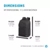 HP Professional 17.3 tuuman reppu, reppu, 740 g