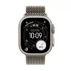 APPLE Watch Ultra 3 GPS + Cellular 49 mm Natural Titanium -kotelo ja Natural Titanium Milanese Loop