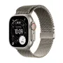 APPLE Watch Ultra 3 GPS + Cellular 49 mm Natural Titanium -kotelo ja Natural Titanium Milanese Loop
