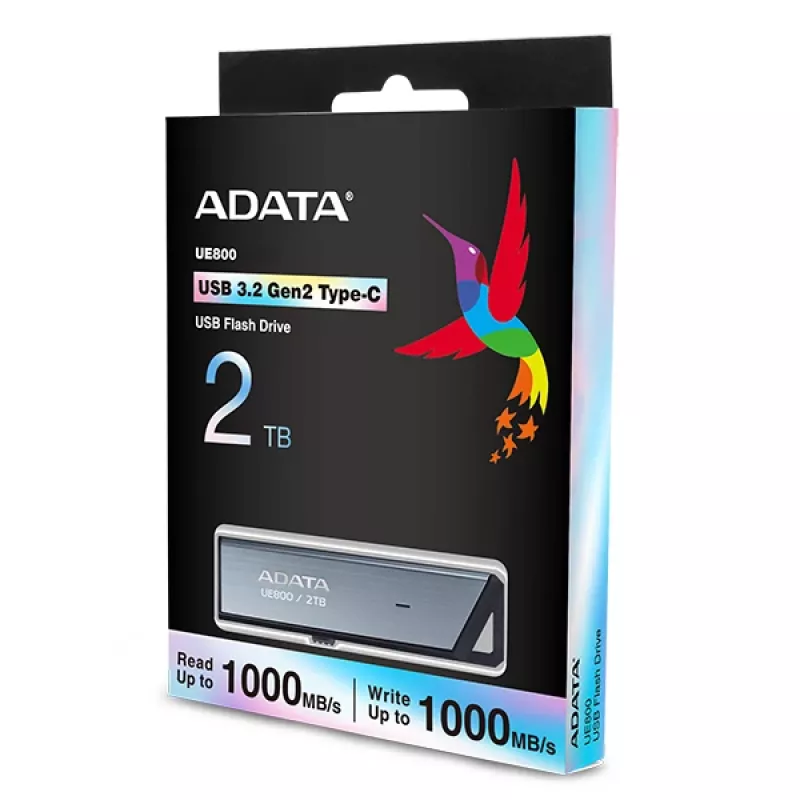 ADATA AELI-UE800-2T-CSG USB-flash-asema 2 TB USB Type-C 3.2 Gen 2 (3.1 Gen 2) hopea