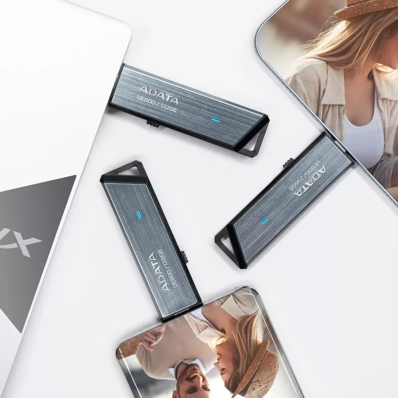ADATA AELI-UE800-2T-CSG USB-flash-asema 2 TB USB Type-C 3.2 Gen 2 (3.1 Gen 2) hopea