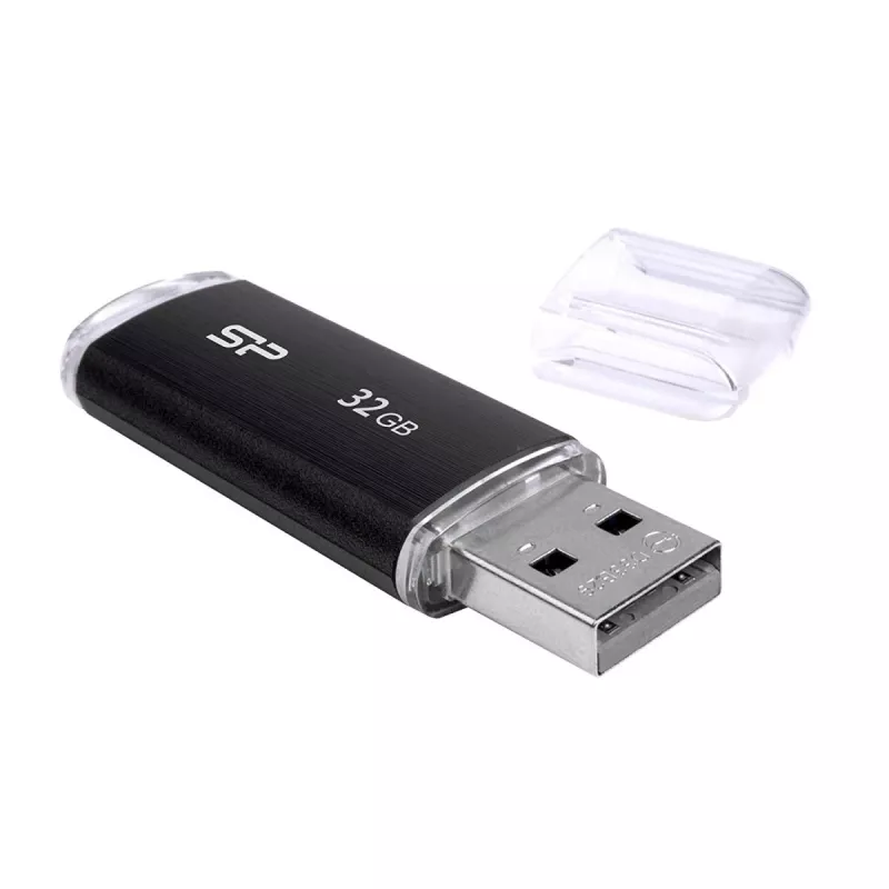SILICON POWER Ultima U02 - 32 GB USB-muistitikku - USB 2.0 - musta