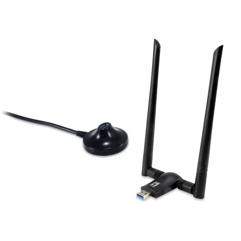 LevelOne AC1200 dualband-WLAN-USB-verkkosovitin, kanava 1-13