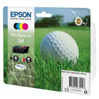 Epson Golfball monipakkaus 4 väriä 34 DURABrite Ultra muste
