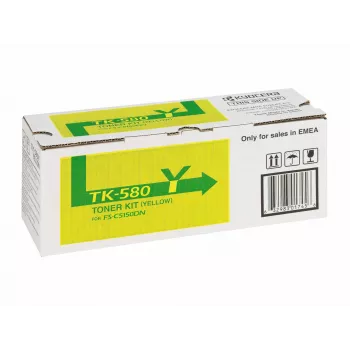 KYOCERA TK-580Y värikasetti 1 kpl alkuperäinen keltainen
