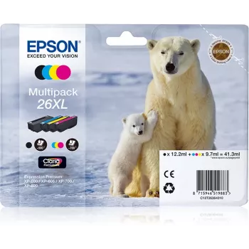 Epson Polar bear 4-värin monipakkaus 26XL Claria Premium muste