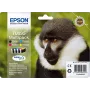 Epson Monkey 4-värin monipakkaus T0895 DURABrite Ultra muste, musta, syaani, magenta, keltainen, 5,8 ml, 3,5 ml, 1 kpl, monipakkaus