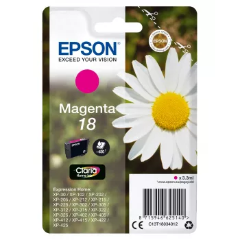 Epson Daisy yksittäispakkaus magenta 18 Claria Home muste