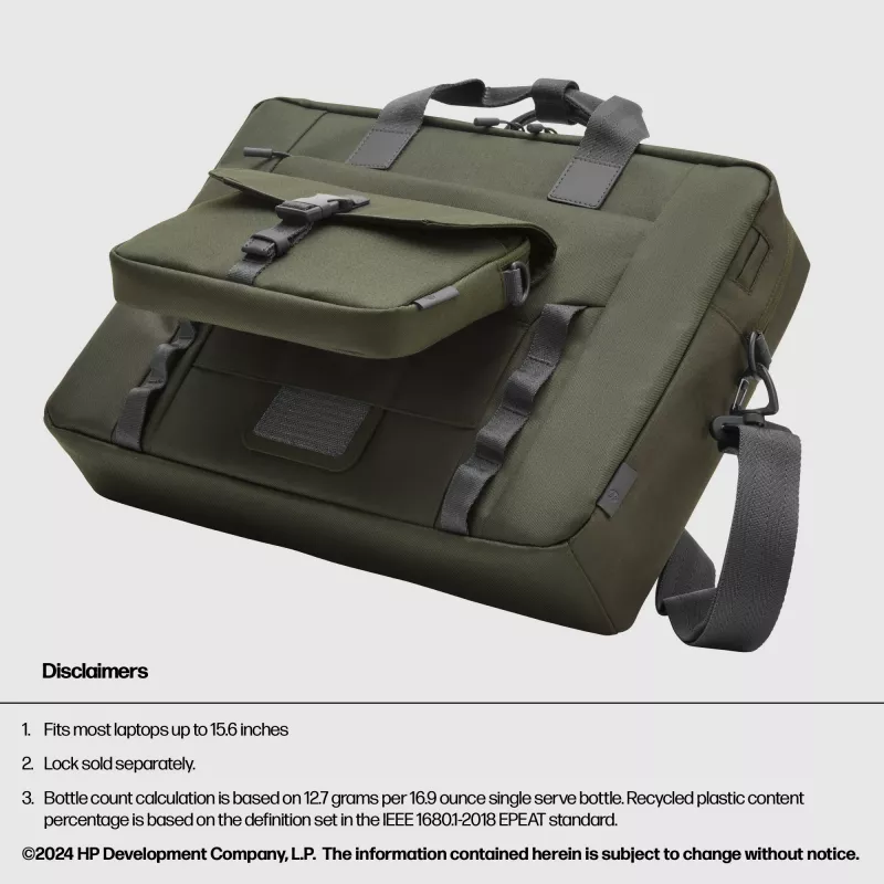 Messenger-laukku HP 15,6 inch Modular Laptop Bag 39,6 cm 1,14 kg monokromi