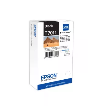 Värikasetti Epson Ink C13T70114010 T7011 XXL musta