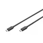 DIGITUS ASSMANN USB Type-C -liitäntäkaapeli, Type-C - C M/M, 1m High-Speed musta
