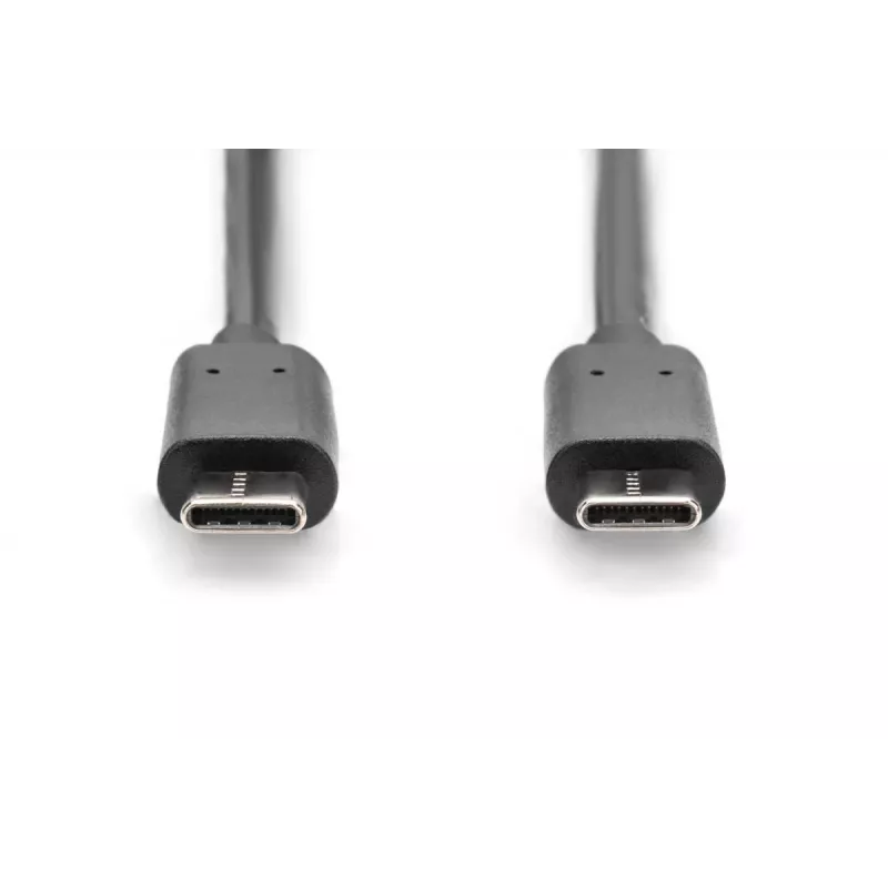 DIGITUS ASSMANN USB Type-C -liitäntäkaapeli, Type-C - C M/M, 1m High-Speed musta