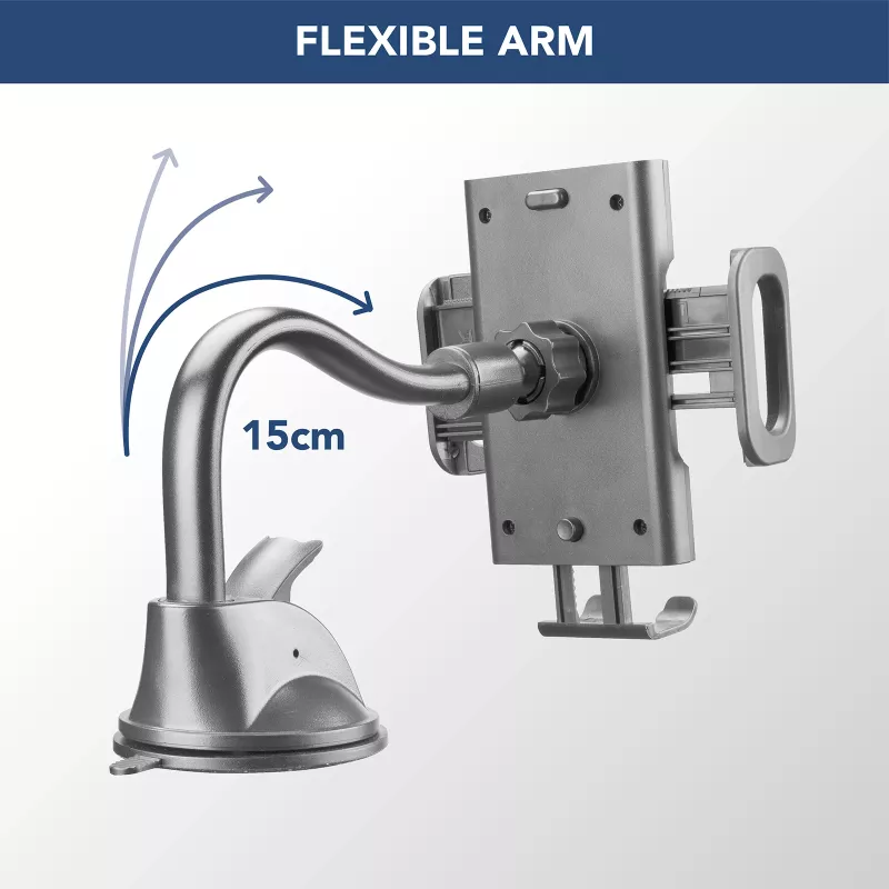 Cellularline Hug Flexi - yleinen auton älypuhelinteline imukupilla