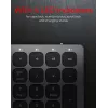 KeySonic KSK-8023BTRF (DE) näppäimistö yleiskäyttöön Bluetooth QWERTZ saksa antrasiitti, musta
