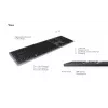 KeySonic KSK-8023BTRF (DE) näppäimistö yleiskäyttöön Bluetooth QWERTZ saksa antrasiitti, musta