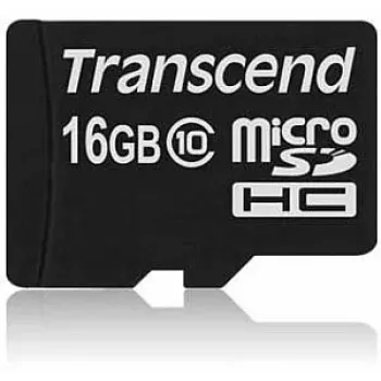 Flash-muisti Transcend 16 GB MicroSDHC Class 10 TS16GUSDC10