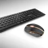 CHERRY DW 9100 SLIM näppäimistö ja hiiri, yleiskäyttöön RF Wireless + Bluetooth QWERTZ sveitsi musta