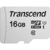 TRANSCEND Micro SDHC -kortti 300S 16 GB UHS-I U1 adapterilla