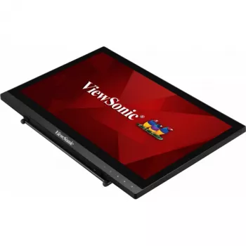Viewsonic TD1630-3 -tietokonenäyttö 39,6 cm (15,6 inch) 1366 x 768 pikseliä HD LCD kosketusnäyttö monikäyttäjä musta