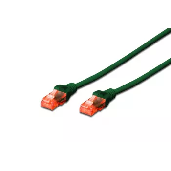 DIGITUS verkkokaapeli - CAT6 - U/UTP - Snagless - Cu - 0,25 m - vihreä