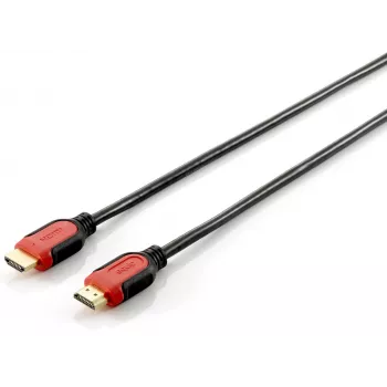 Equip HDMI 2.0 -kaapeli, Dual Color, 2 m, 28AWG, 2 m, HDMI Type A (Standard), HDMI Type A (Standard), 3D, 10,2 Gbit/s, musta, punainen