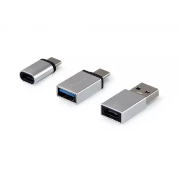 Equip USB-C OTG -sovitin, 3 kpl:n pakkaus, USB-C, USB-C, USB-A, USB-A, Micro-USB, USB-C, hopea