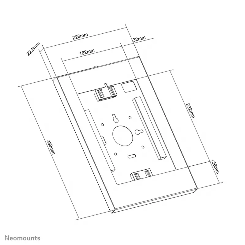 Neomounts WL15-650WH1 tablettiseinäpidike 9,7–11