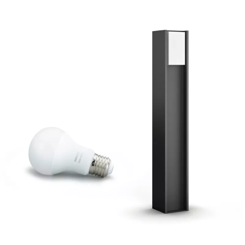 Philips Hue White Turaco 16474/93/P0 ulkokäyttöön tarkoitettu jalustavalaisin, LED, 800 lm, antrasiitti