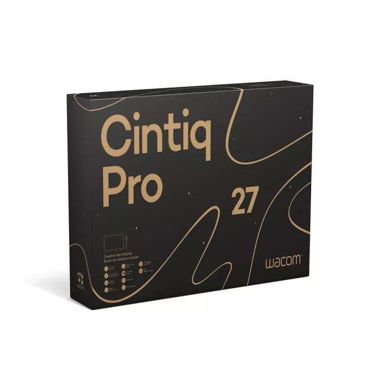 Wacom Cintiq Pro 27 DTH271K0B kynänäyttö, 59,6 x 33,5 cm, Multi-Touch, HDMI, ilman jalustaa