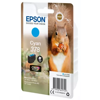 Epson Squirrel yksittäispakkaus syaani 378 Claria Photo HD muste