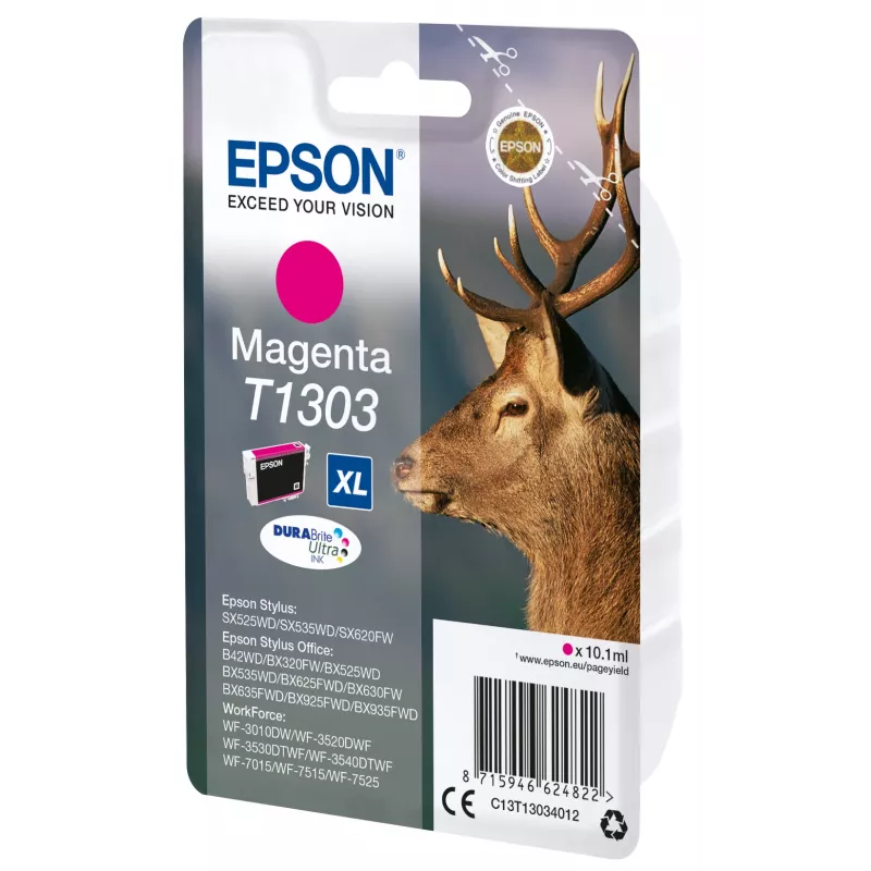 Epson Stag yksittäispakkaus magenta T1303 DURABrite Ultra muste