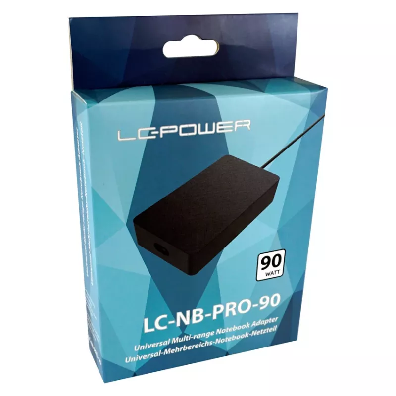 LC-POWER yleislaturi kannettaviin, 90W - LC-NB-PRO-90