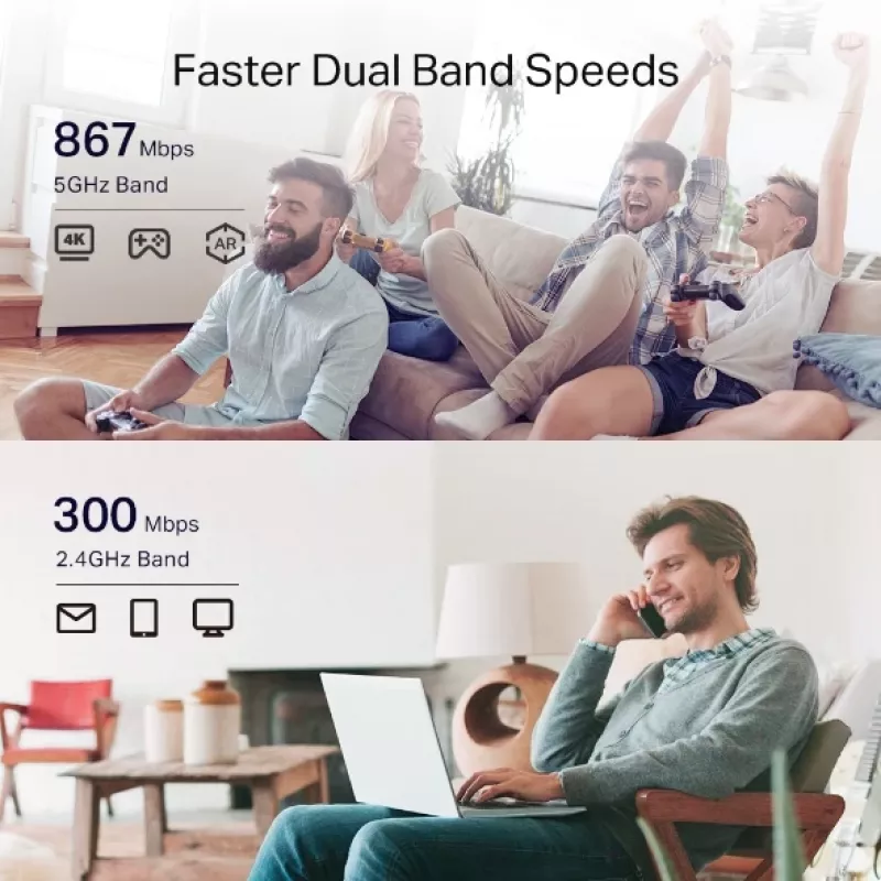 TP-Link RE335 verkkotoistin 867 Mbit/s valkoinen