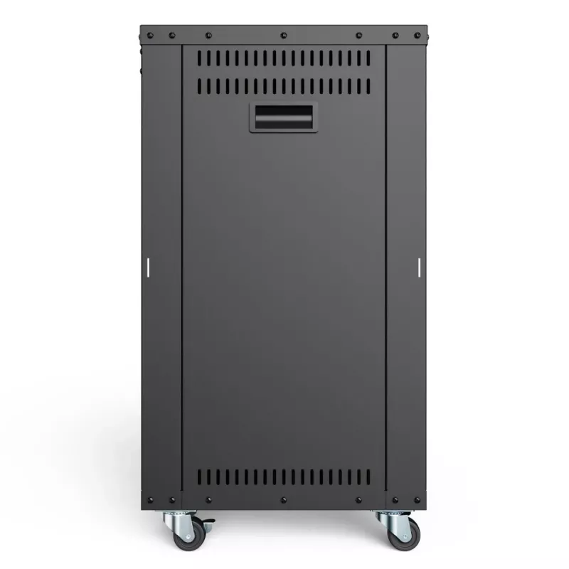 DIGITUS 16U AVS-teline 780x507x460 mm kierteitetyt reiät rullat musta