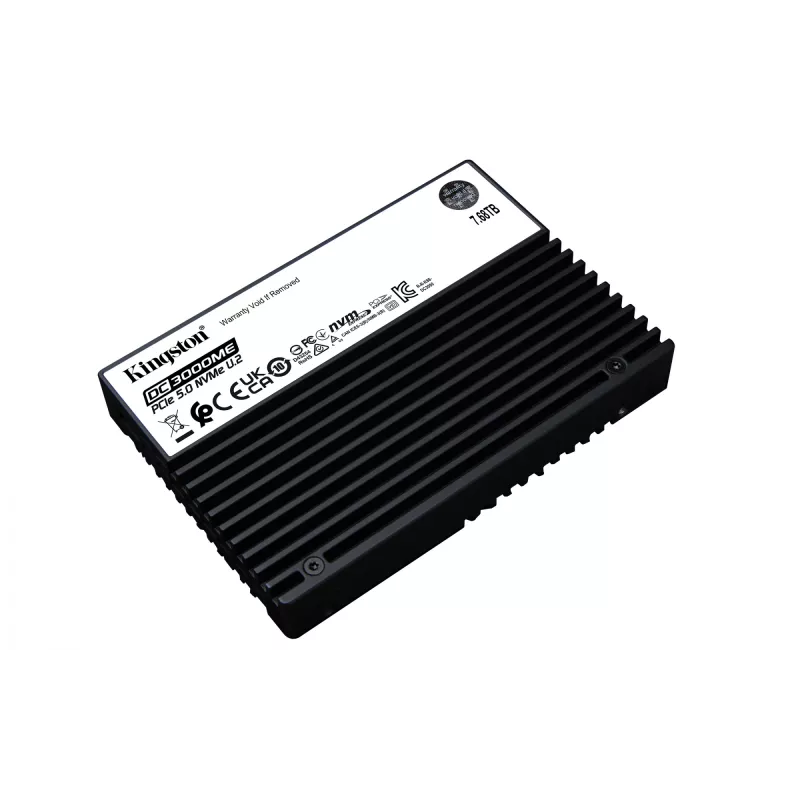 Kingston Technology 7,68 TB DC3000ME U.2 PCIe 5.0 NVMe TCG Opal yritys-SSD