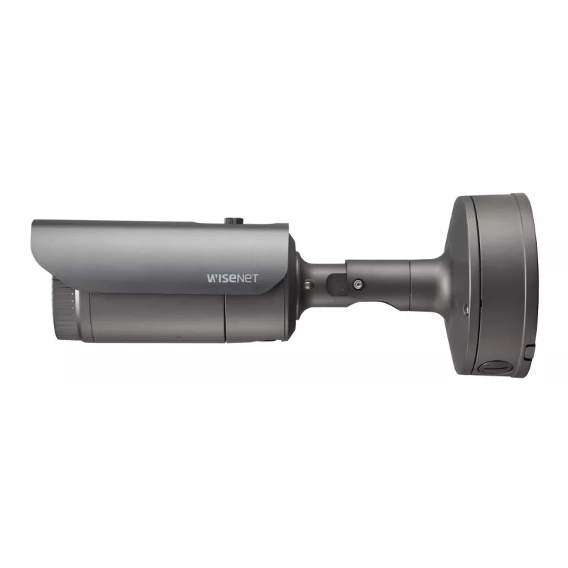 Hanwha Vision WiseNet X XNO-6080R ulkokäyttöön tarkoitettu bullet-IP-kamera, 2 MP, 2,8-12 mm, päivä/yö, ilkivaltaa kestävä, harmaa