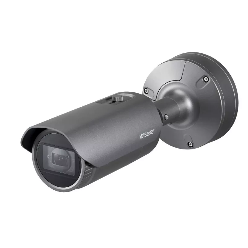 Hanwha Vision WiseNet X XNO-6080R ulkokäyttöön tarkoitettu bullet-IP-kamera, 2 MP, 2,8-12 mm, päivä/yö, ilkivaltaa kestävä, harmaa