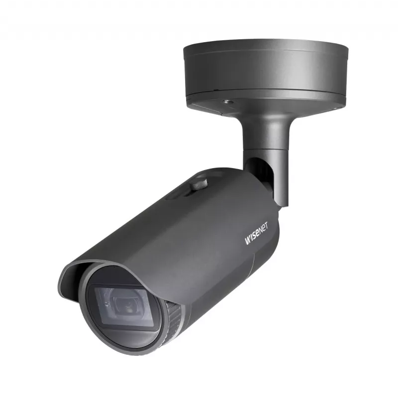 Hanwha Vision WiseNet X XNO-6080R ulkokäyttöön tarkoitettu bullet-IP-kamera, 2 MP, 2,8-12 mm, päivä/yö, ilkivaltaa kestävä, harmaa