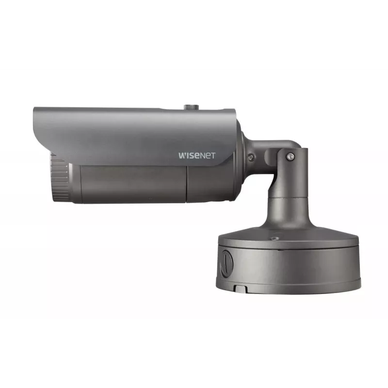 Hanwha Vision WiseNet X XNO-6080R ulkokäyttöön tarkoitettu bullet-IP-kamera, 2 MP, 2,8-12 mm, päivä/yö, ilkivaltaa kestävä, harmaa